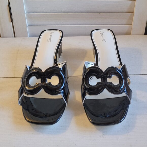 $89 NWT  (Size 8.5) Sam Edelman Patent Block Mule - Picture 6 of 9